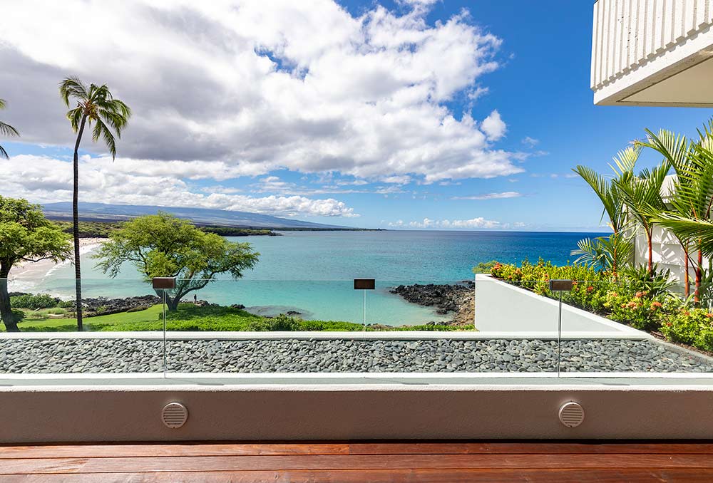 Hapuna Beach Villa view to the Hapuna Beach